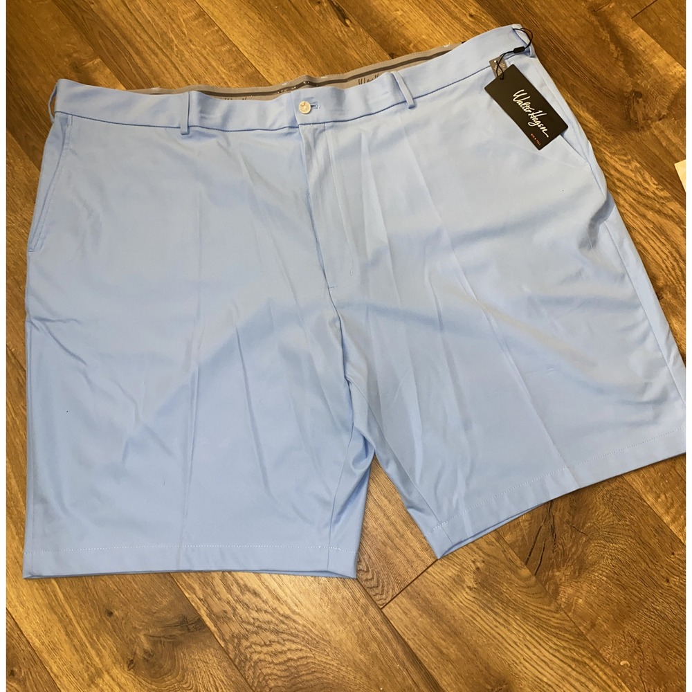 Walter Hagen Perfect 11 Golf Shorts Size 52 Big & Tall Blue 10" Inseam